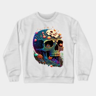 Psychodelic skull Crewneck Sweatshirt